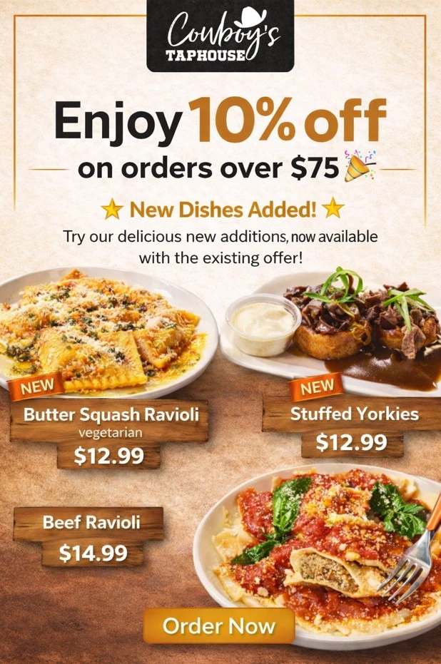 Cowboys Taphouse Calgary Special Offer - Order Online